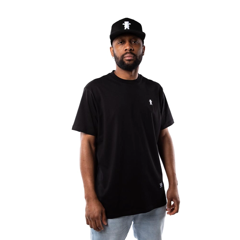 POLERA HOMBRE GRIZZLY GRIPTAPE EMBROIDERED OG BEAR NEGRO - 4