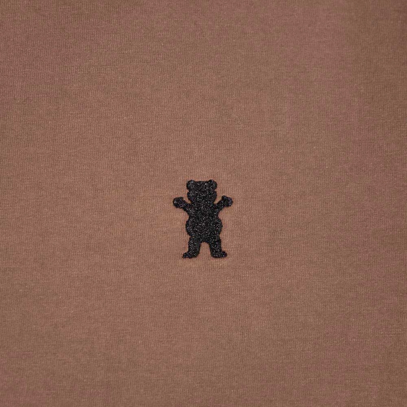POLERA MANGA LARGA HOMBRE GRIZZLY GRIPTAPE EMBROIDERED OG BEAR NEGRO - 2