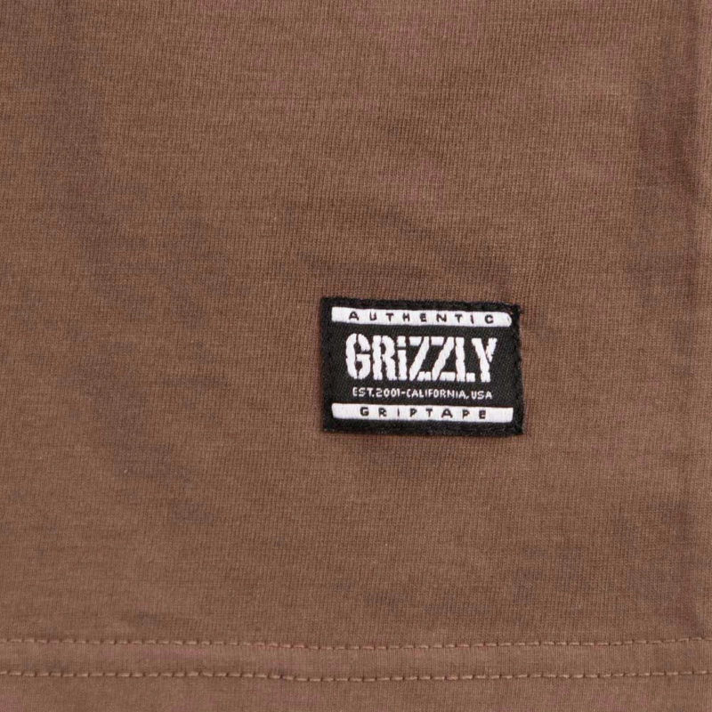 POLERA MANGA LARGA HOMBRE GRIZZLY GRIPTAPE EMBROIDERED OG BEAR NEGRO - 3