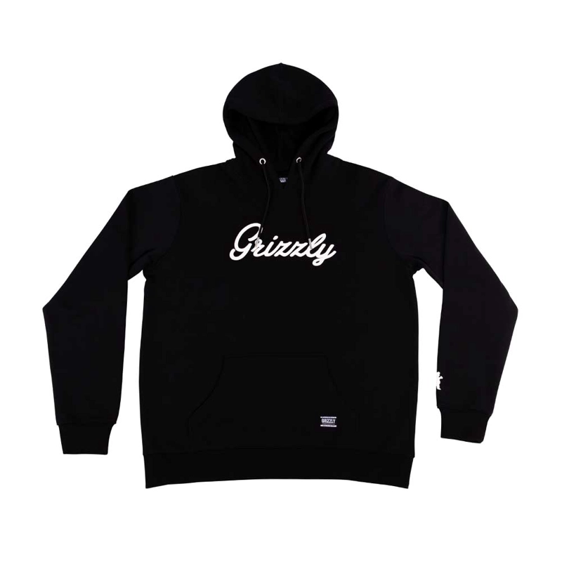 POLERON HOMBRE GRIZZLY GRIPTAPE PRINT SCRIPT NEGRO - 1