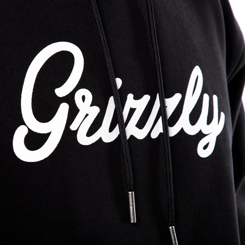 POLERON HOMBRE GRIZZLY GRIPTAPE PRINT SCRIPT NEGRO - 2