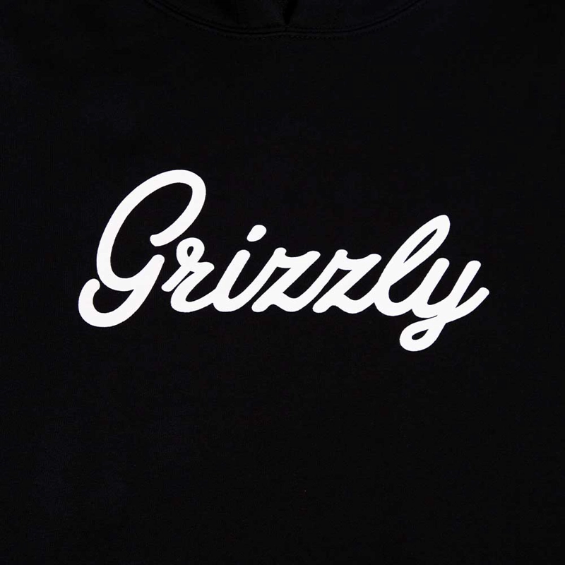 POLERON HOMBRE GRIZZLY GRIPTAPE PRINT SCRIPT NEGRO - 8