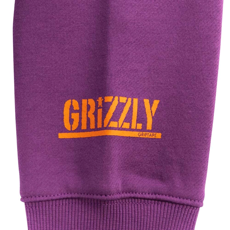 POLERON HOODIE HOMBRE GRIZZLY GRIPTAPE OG BEAR BURGUNDY - 4