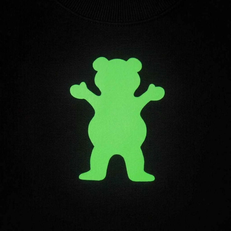 POLERA HOMBRE GRIZZLY GRIPTAPE OG BEAR NEGRO VERDE - 2