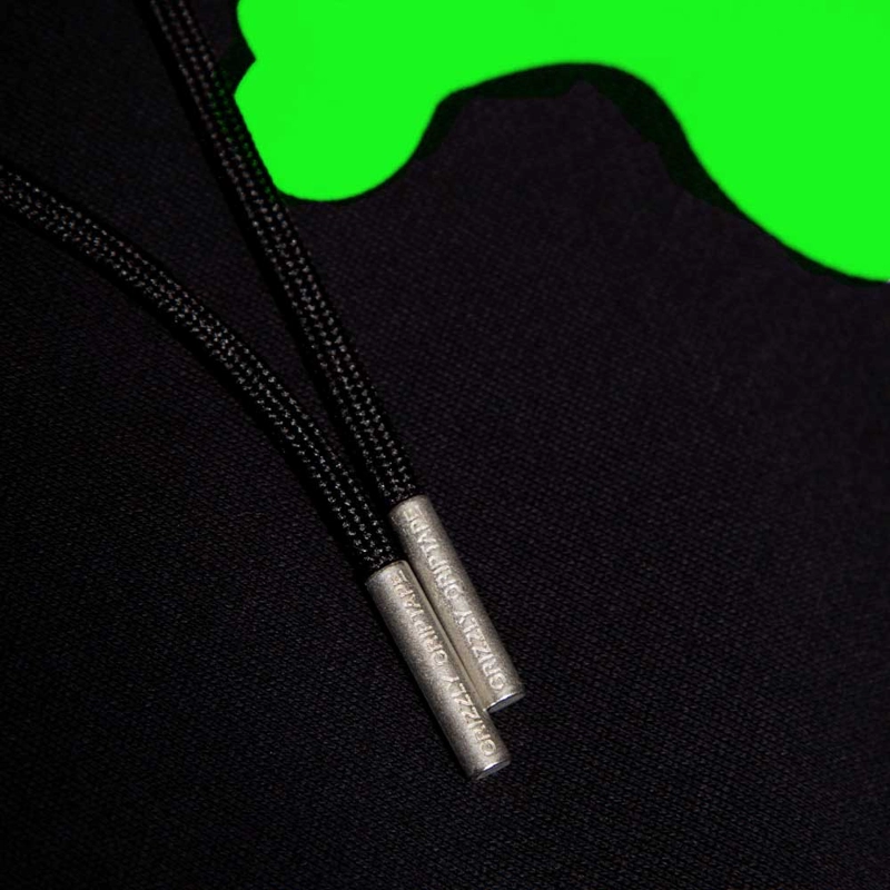 POLERON HOMBRE GRIZZLY GRIPTAPE OG BEAR NEGRO VERDE - 4