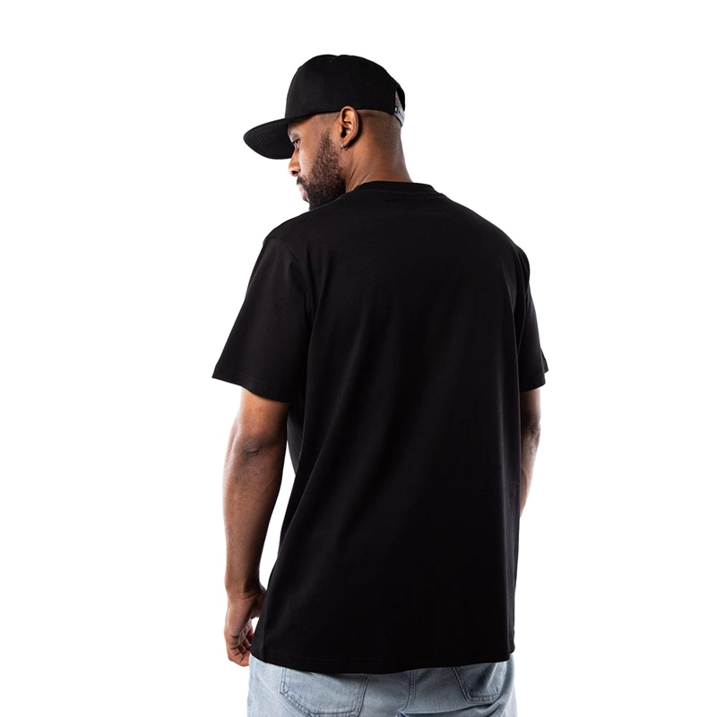 POLERA HOMBRE GRIZZLY GRIPTAPE PRINT SCRIPT LOGO AMARILLO NEGRO - 4