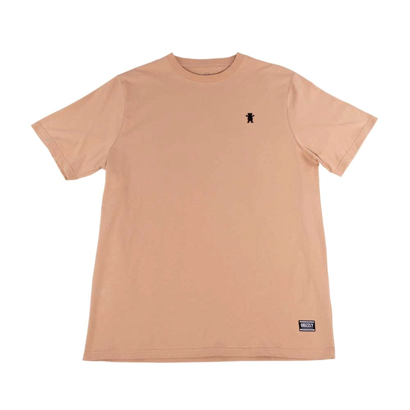 POLERA HOMBRE GRIZZLY GRIPTAPE EMBROIDERED OG BEAR BEIGE - 1