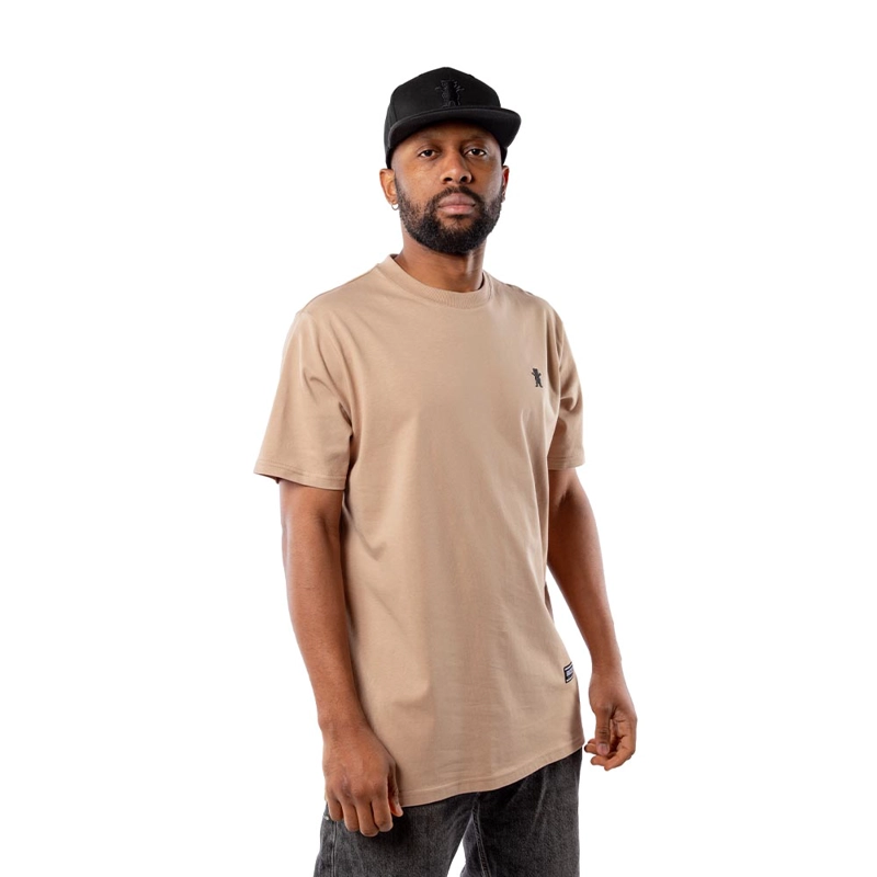 POLERA HOMBRE GRIZZLY GRIPTAPE EMBROIDERED OG BEAR BEIGE - 3