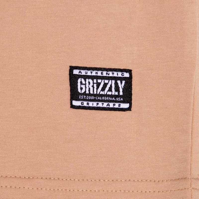 POLERA HOMBRE GRIZZLY GRIPTAPE EMBROIDERED OG BEAR BEIGE - 4
