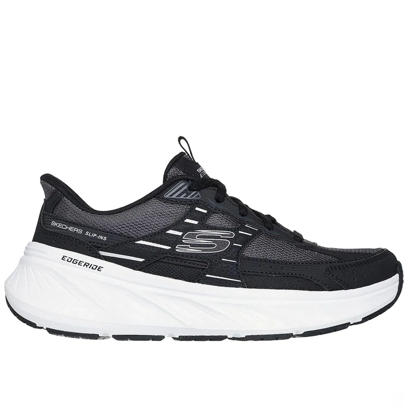 ZAPATILLAS MUJER SKECHERS SLIP-INS EDGERIDE - RETRO REMIX NEGRO 150497-BKW - 1