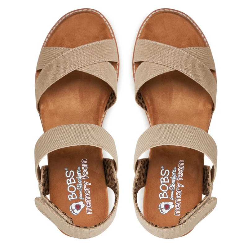SANDALIAS MUJER SKECHERS DESERT KISS - SECRET BEIGE - 5