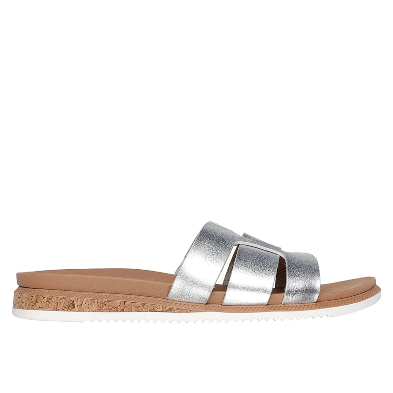 SANDALIAS URBANAS MUJER SKECHERS DESERT KISS LOW PEAK LOOK GRIS - 1