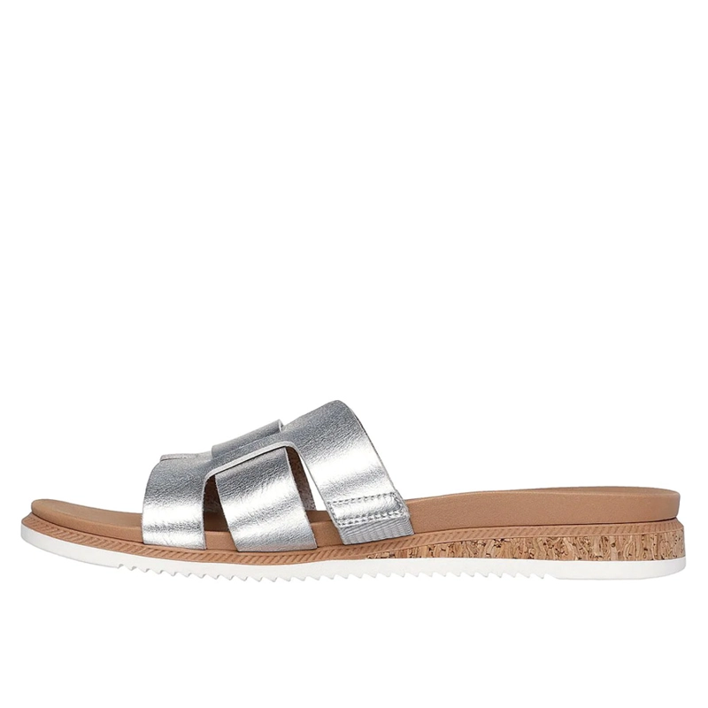 SANDALIAS URBANAS MUJER SKECHERS DESERT KISS LOW PEAK LOOK GRIS - 2