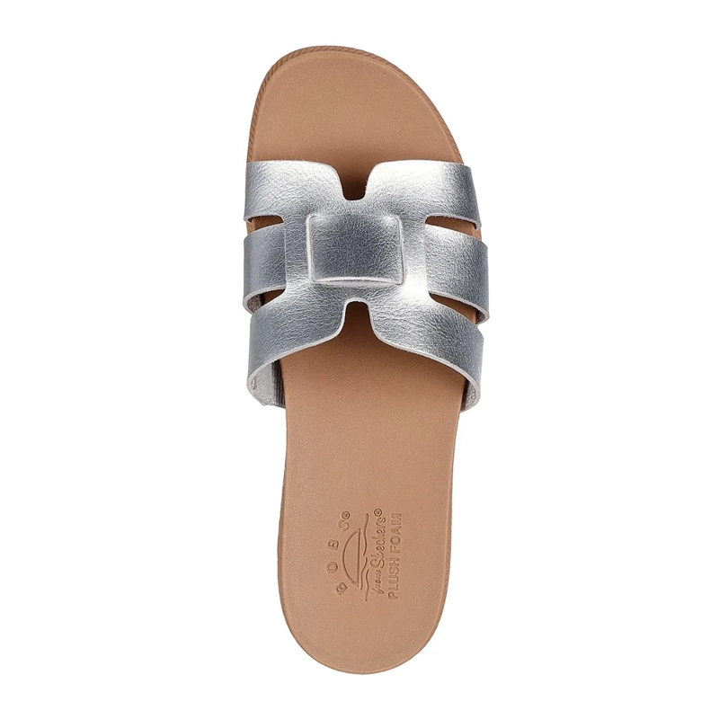 SANDALIAS URBANAS MUJER SKECHERS DESERT KISS LOW PEAK LOOK GRIS - 3