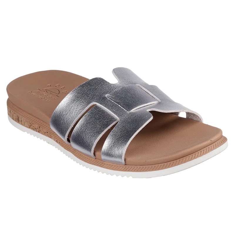 SANDALIAS URBANAS MUJER SKECHERS DESERT KISS LOW PEAK LOOK GRIS - 5