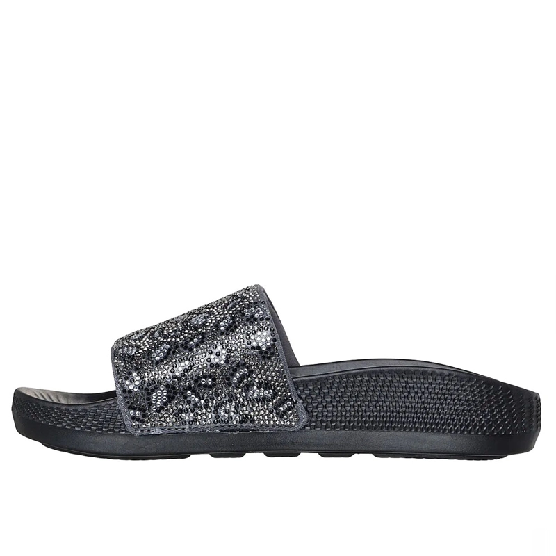 SANDALIAS MUJER SKECHERS LOW SLIDER-PRINTLICIOUS 186090-BKGY - 2