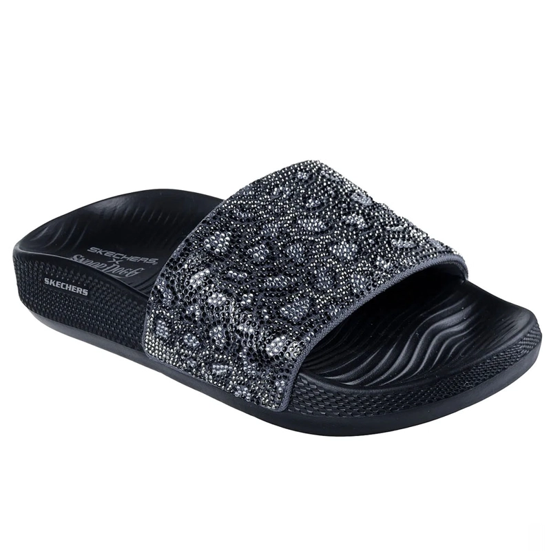 SANDALIAS MUJER SKECHERS LOW SLIDER-PRINTLICIOUS 186090-BKGY - 3