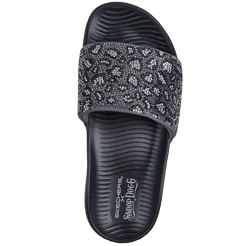 SANDALIAS MUJER SKECHERS LOW SLIDER-PRINTLICIOUS 186090-BKGY - 4