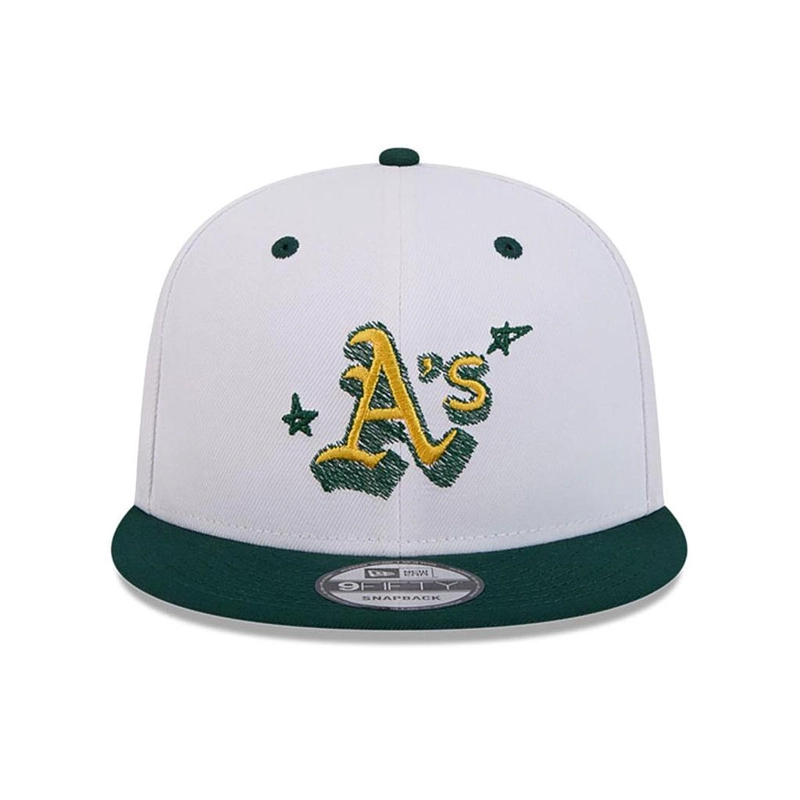 JOCKEY NEW ERA OFFICIAL DOODLES MLB OAKLAND ATHLETICS WHITE - 1