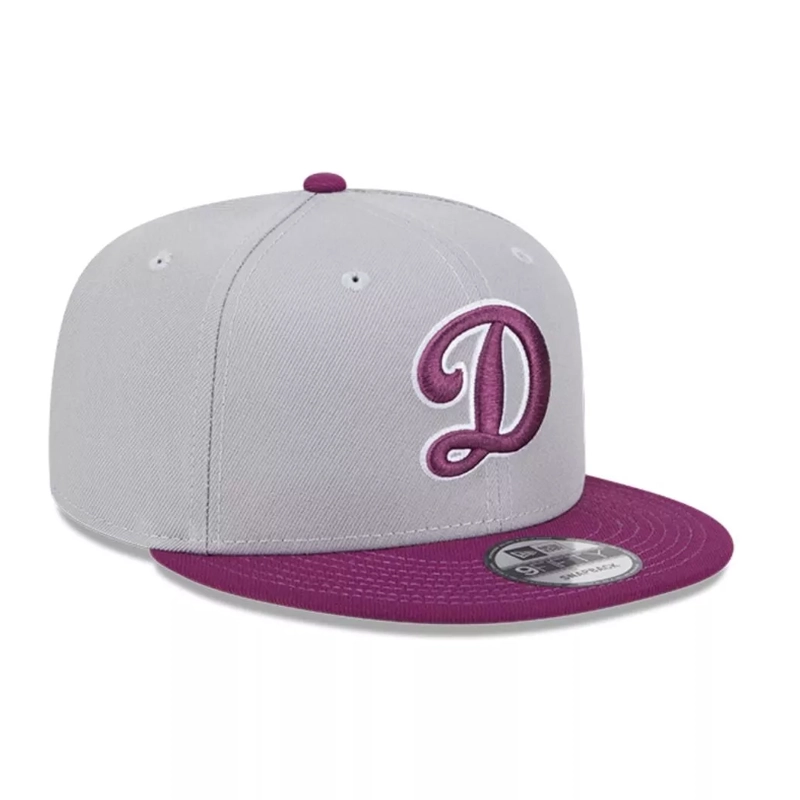JOCKEY GORRA NEW ERA 9FIFTY 2-TONE COLOR MLB LOS ANGELES DODGERS GRAY/PURPLE - 2