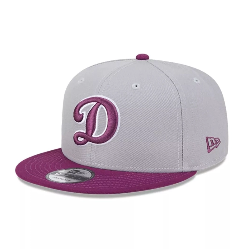 JOCKEY GORRA NEW ERA 9FIFTY 2-TONE COLOR MLB LOS ANGELES DODGERS GRAY/PURPLE - 3