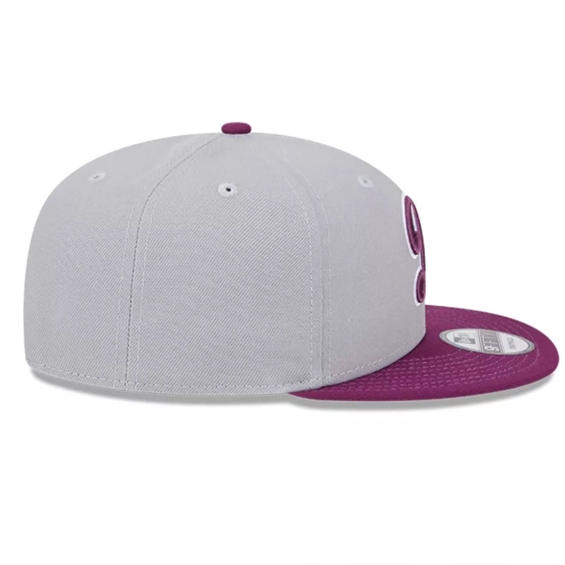 JOCKEY GORRA NEW ERA 9FIFTY 2-TONE COLOR MLB LOS ANGELES DODGERS GRAY/PURPLE - 4