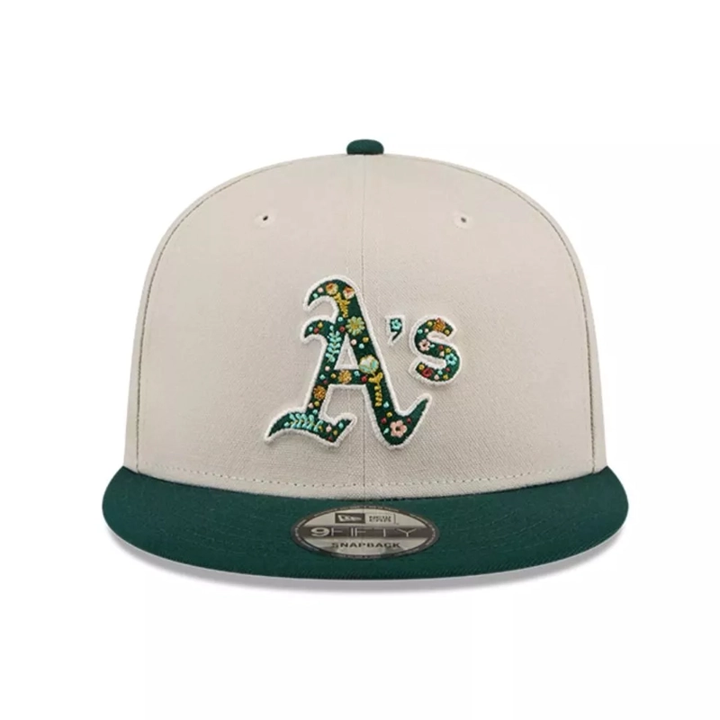 JOCKEY GORRA NEW ERA FLORAL FILL MLB OAKLAND ATHLETICS STONE - 1