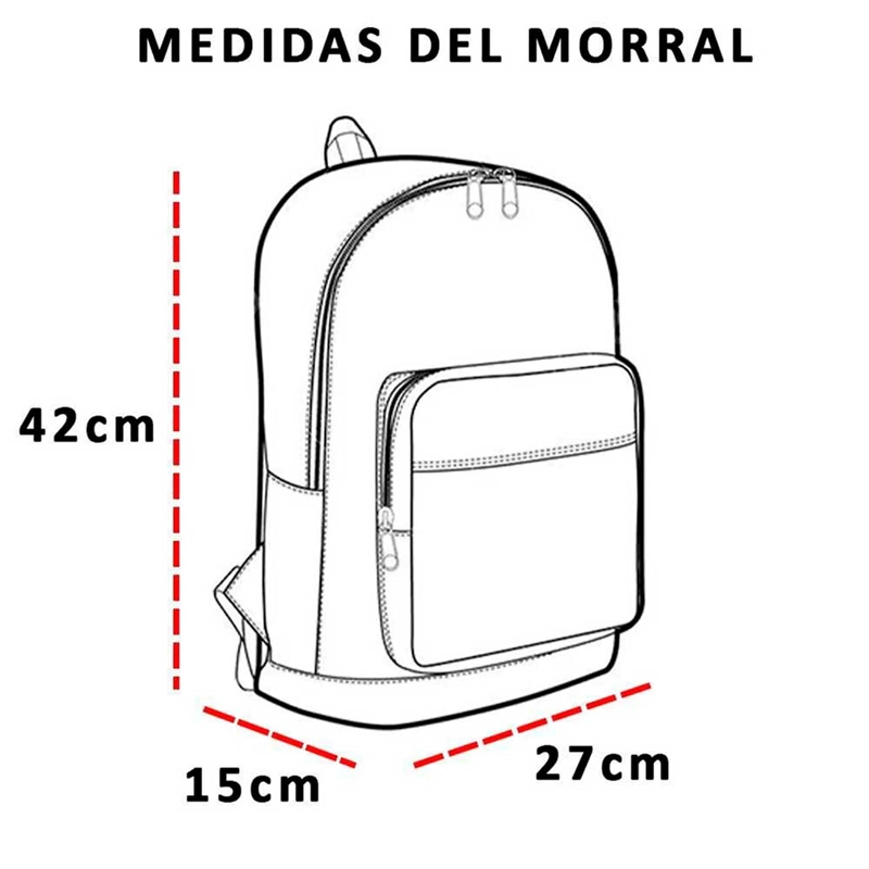 MOCHILA URBANA TEXTIL AVIA FUCSIA 2 - 3