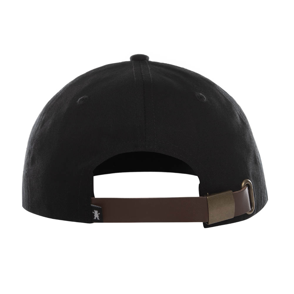 JOCKEY NEGRO GRIZZLY GRIPTAPE OLD ENGLISH STRAP BACK HAT RAISED EMBROIDERY - 5