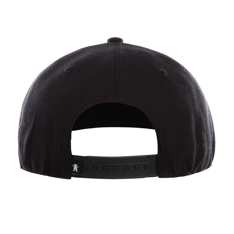 JOCKEY NEGRO GRIZZLY GRIPTAPE CURVO ELASTICO HAT DIRECT FLAT EMBROIDERY - 3