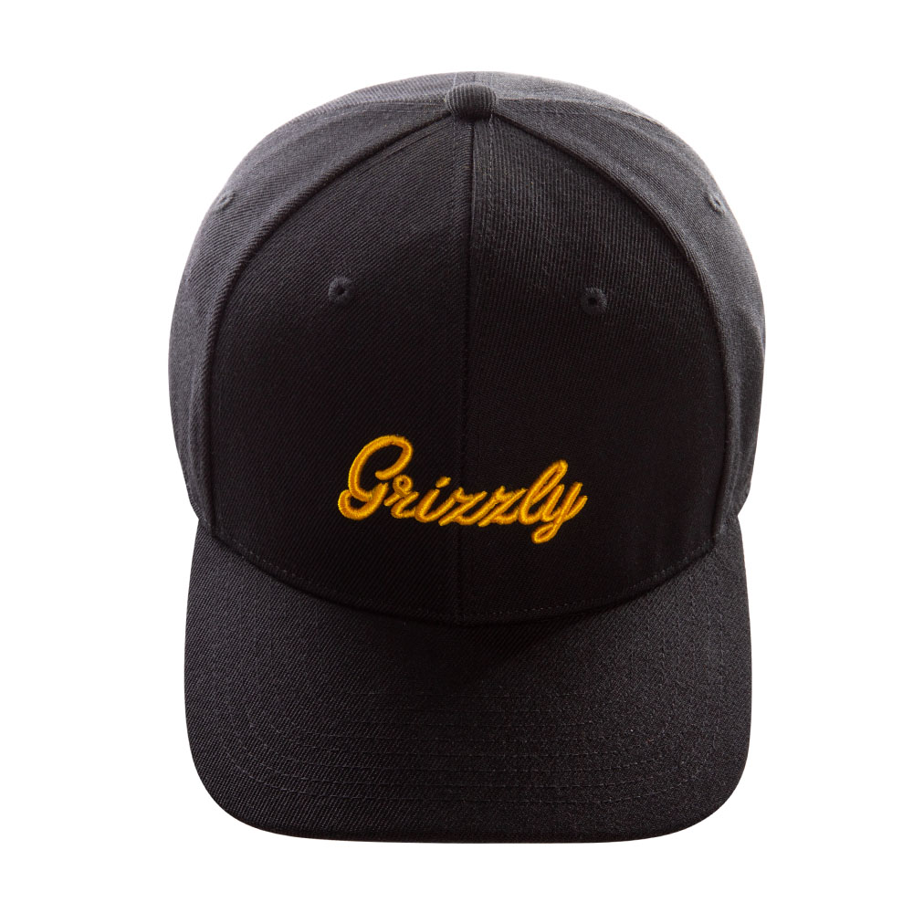 JOCKEY NEGRO GRIZZLY GRIPTAPE CURVO ELASTICO HAT DIRECT FLAT EMBROIDERY - 4