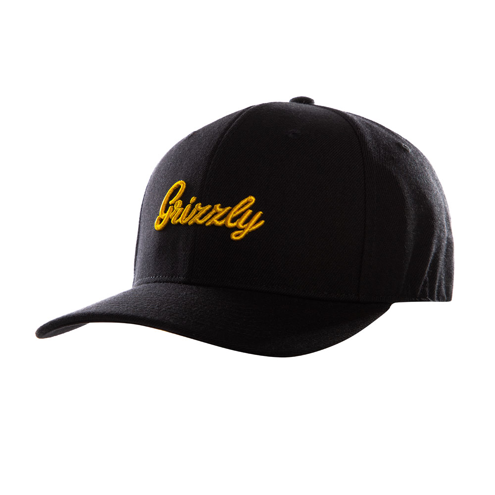 JOCKEY NEGRO GRIZZLY GRIPTAPE CURVO ELASTICO HAT DIRECT FLAT EMBROIDERY - 6