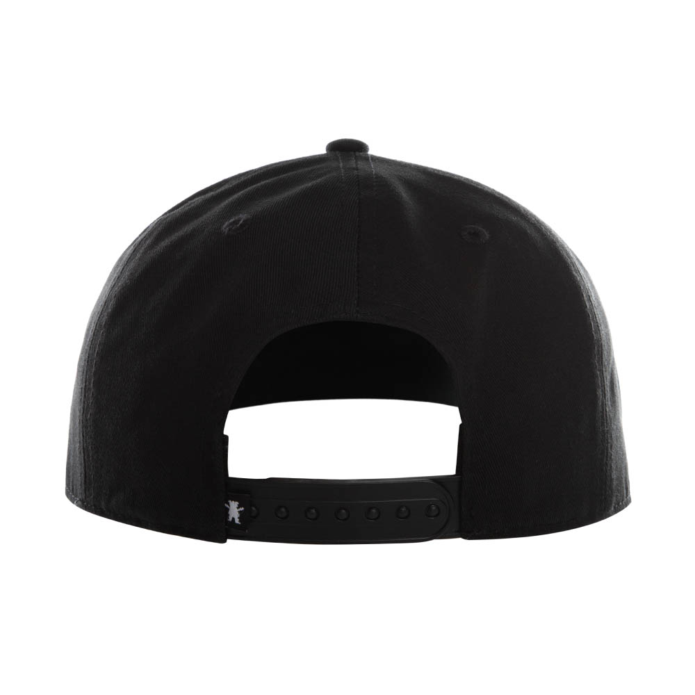 JOCKEY NEGRO GRIZZLY GRIPTAPE STAYCATION SNAPBACK BANGE WOVEN LABELWITH EMB/RAISED EDGE - 3