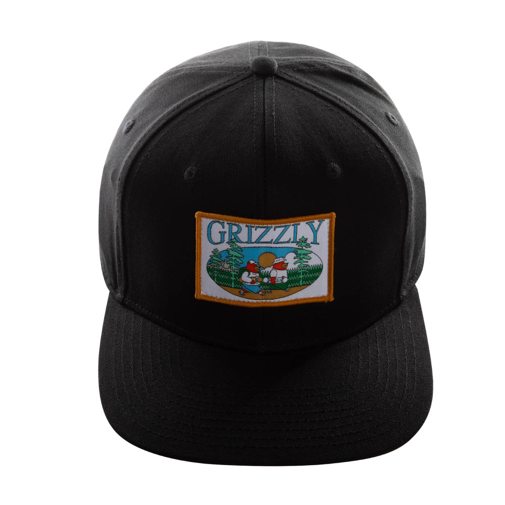 JOCKEY NEGRO GRIZZLY GRIPTAPE STAYCATION SNAPBACK BANGE WOVEN LABELWITH EMB/RAISED EDGE - 4