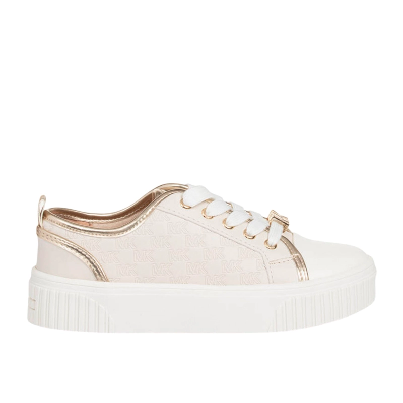 ZAPATILLA MUJER MICHAEL KORS SUMMER ALINE II BEIGE GOLD ORIGINALES - 1