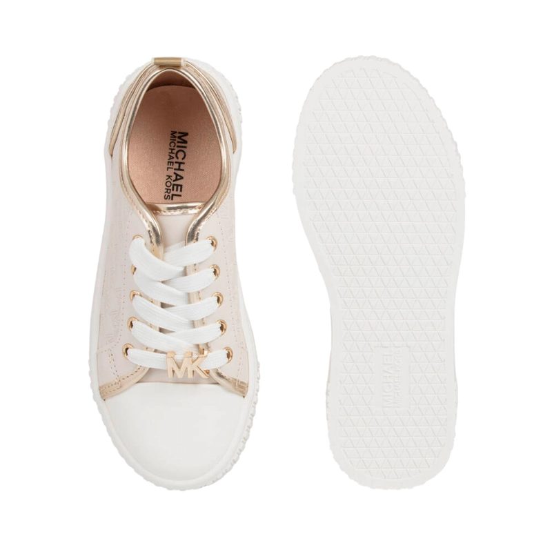 ZAPATILLA MUJER MICHAEL KORS SUMMER ALINE II BEIGE GOLD ORIGINALES - 2