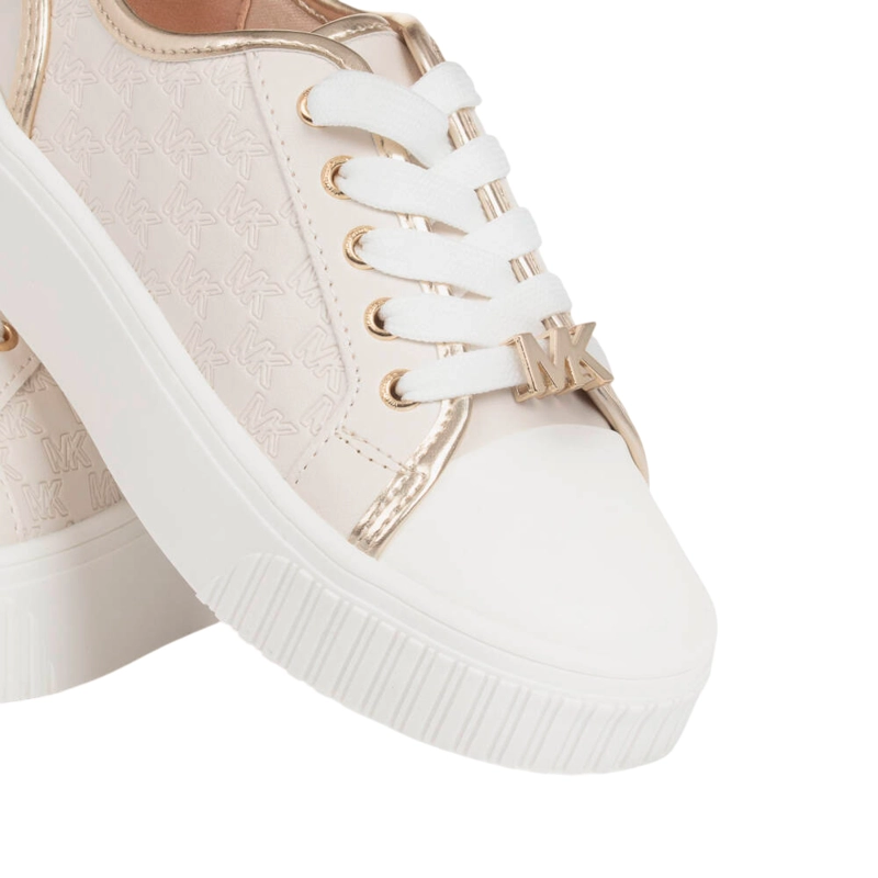 ZAPATILLA MUJER MICHAEL KORS SUMMER ALINE II BEIGE GOLD ORIGINALES - 3