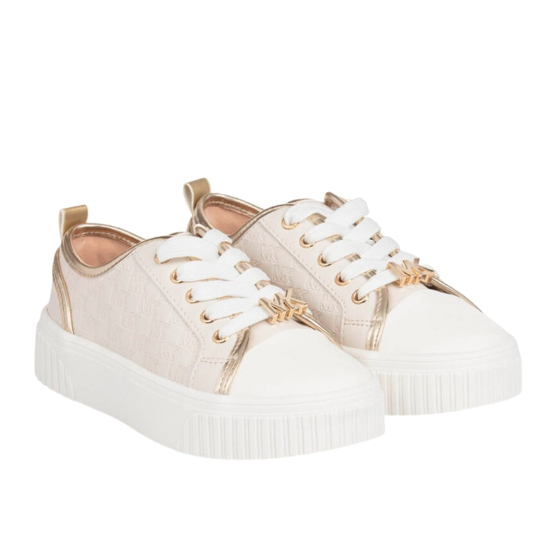 ZAPATILLA MUJER MICHAEL KORS SUMMER ALINE II BEIGE GOLD ORIGINALES - 5