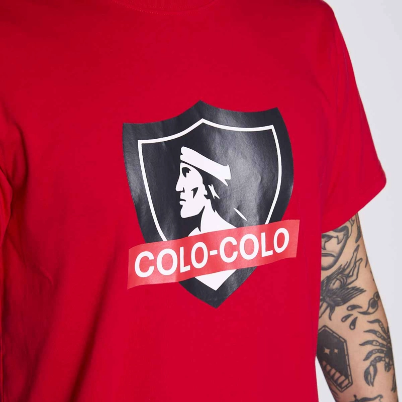 POLERA COLO COLO URBANO HOMBRE ESCUDO ROJO - 3