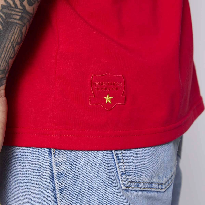 POLERA COLO COLO URBANO HOMBRE ESCUDO ROJO - 5