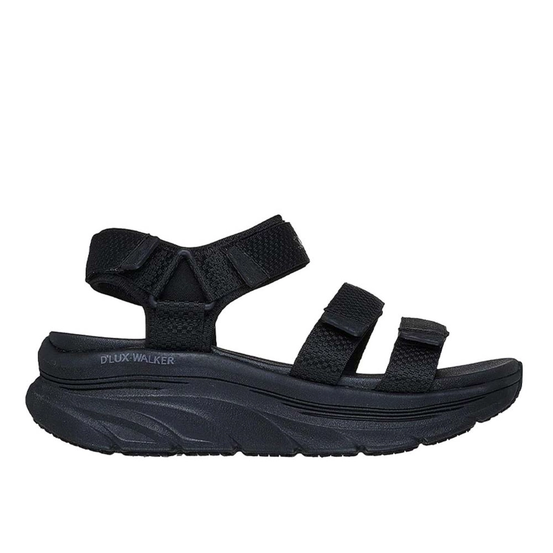 SANDALIAS URBANAS MUJER SKECHERS D'LUX WALKER GOING‑OUT VIBE NEGRO - 2