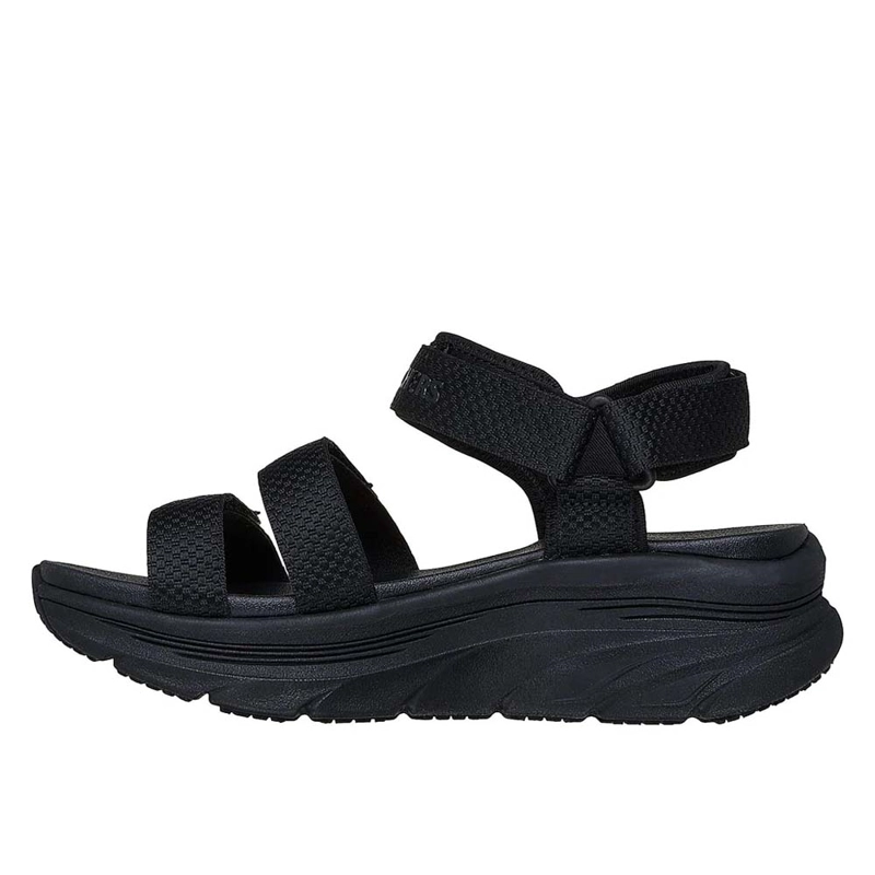 SANDALIAS URBANAS MUJER SKECHERS D'LUX WALKER GOING‑OUT VIBE NEGRO - 3