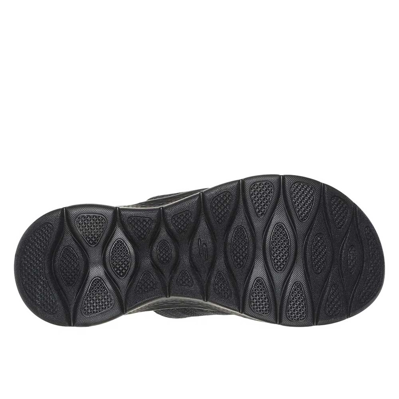 SANDALIAS MUJER SKECHERS GO WALK FLEX SANDAL IMPRESSED NEGRO - 6