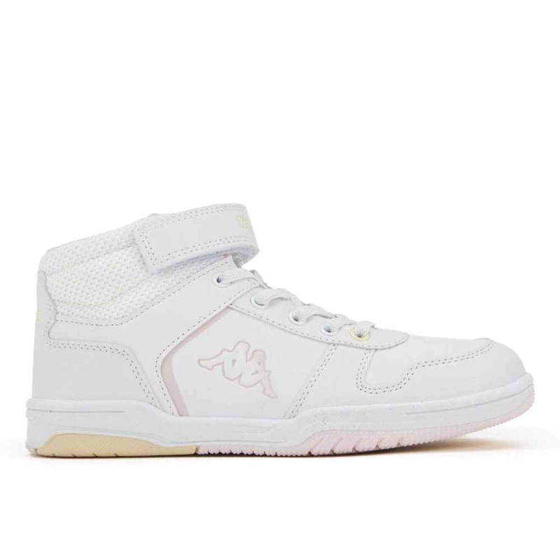 ZAPATILLA URBANA NIÑA KAPPA KARY MID BLANCA ROSA AMARILLA - 1