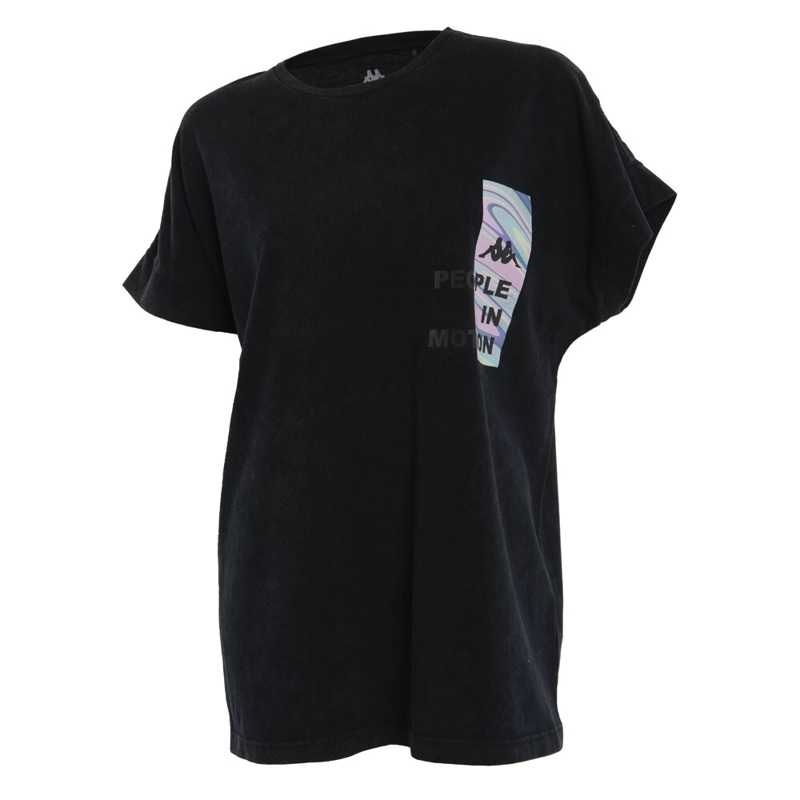 POLERA MUJER KAPPA NEGRO URBANA DEPORTIVA - 1