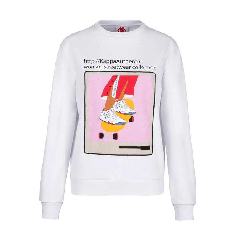 POLERON DE MUJER KAPPA LINK COLLECTION BLANCO - 1