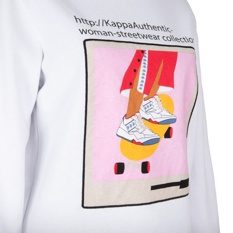 POLERON DE MUJER KAPPA LINK COLLECTION BLANCO - 3