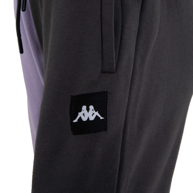 PANTALONES KAPPA MUJER DUAL LILA NEGRO - 3