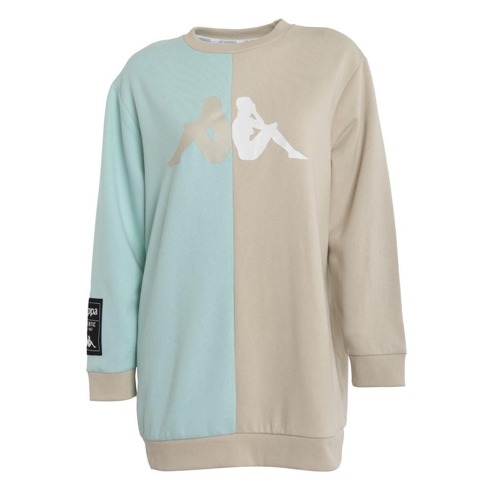 POLERON MUJER OVERSIZE SPLIT GREY AQUA CONFORT - 1