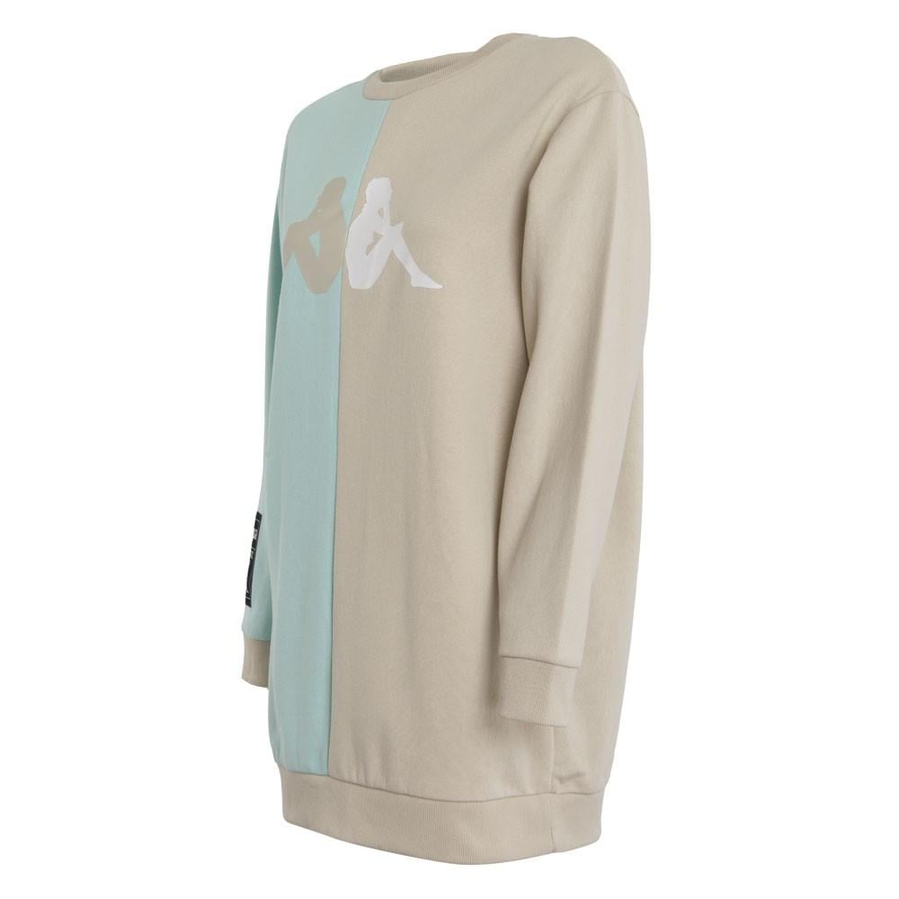 POLERON MUJER OVERSIZE SPLIT GREY AQUA CONFORT - 2